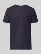 T-shirt met logostitching