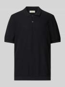 Relaxed fit poloshirt met structuurmotief, model 'EDWARD'