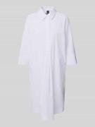 Knielange overhemdjurk met 3/4-mouwen