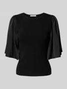 T-shirt met mouwen van soepele stof, model 'sama'