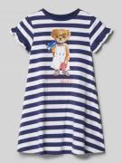 T-shirtjurk met motief- en labelprint