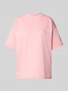 Oversized T-shirt met motief- en labelprint, model 'Essentials'