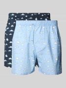 Boxershort met labeldetail in een set van 2 stuks