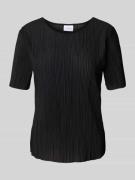 T-shirt met plissévouwen, model 'PLISA'