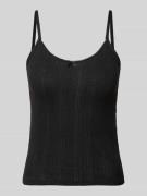 Regular fit top van puur katoen, model 'LISA'