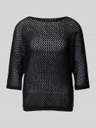 Gebreide pullover met 3/4-mouwen, model 'Emma'
