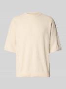 Gebreid shirt met ronde hals, model 'KALEB'