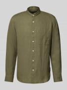 Regular fit vrijetijdsoverhemd van puur linnen