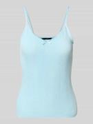Regular fit top van puur katoen, model 'LISA'