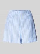Relaxed fit korte broek met elastische band, model 'FRIDA'