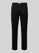 Slim fit chino in effen design, model 'NEW Miles'