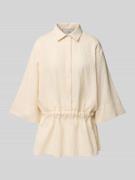 Relaxed fit blouse met structuurmotief