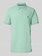 Tailored fit poloshirt met logostitching