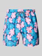Zwembroek met elastische band, model 'Sully Floral'