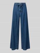 Jeans met wijde pijpen en strikceintuur, model 'Wendy'