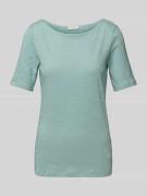 Regular fit T-shirt met boothals