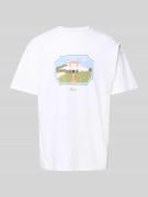 T-shirt met motiefprint, model 'DOMAINE'