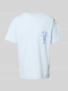 T-shirt met motief- en labelprint, model 'VASO'