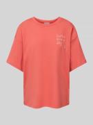 Oversized T-shirt met sattementstitching