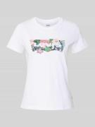T-shirt met labelprint