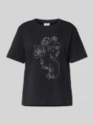 T-shirt met motiefstitching, model 'SYBIL'