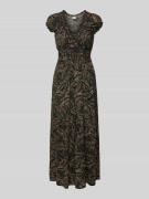 Maxi-jurk van viscose in all-over look