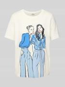 Regular fit T-shirt van puur katoen
