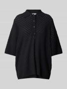 Gebreid shirt met polokraag
