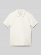 Regular fit poloshirt met structuurmotief, model 'BENJA'