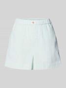 Korte broek met elastische band en labeldetail
