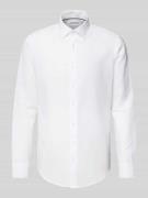 Slim fit zakelijk overhemd met knoopsluiting