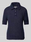 Gebreid shirt met polokraag, model 'Lolita'