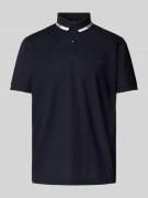 Poloshirt met korte knoopsluiting en logoprint