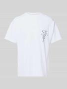 T-shirt met motief- en labelprint, model 'VASO'