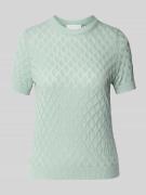 Gebreide pullover met design met korte mouwen