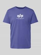 T-shirt met labelprint