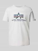 T-shirt met labelprint