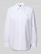Regular fit overhemdblouse van puur katoen