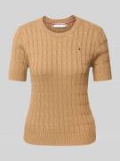 Regular fit gebreide pullover van zuiver katoen