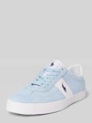 Leren sneakers met logostitching, model 'COURT'