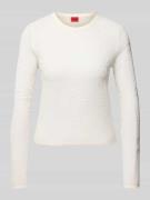 Gebreide pullover met ribboorden, model 'Saisy'
