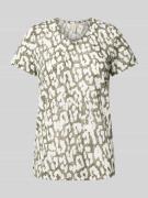T-shirt met V-hals, model 'ARETHA'