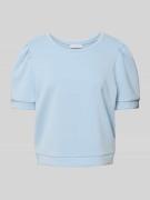Sweatshirt in design met korte mouwen