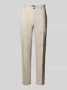 Pantalon van linnen met steekzakken, model 'Hank'