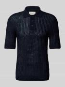 Poloshirt met structuurmotief, model 'JOEL'