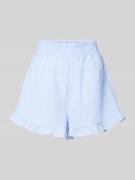 Relaxed fit korte broek met structuurmotief, model 'Sonja'