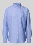 Slim fit zakelijk overhemd met knoopsluiting