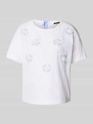 T-shirt met labeldetails