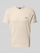 T-shirt met labelprint