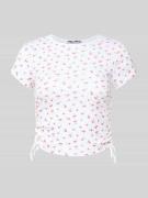 Kort T-shirt met plooien